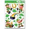 Party Central Club Pack of 120 Green Leprechaun and Shamrock St. Patrick's Day Cling Sheets 17"
